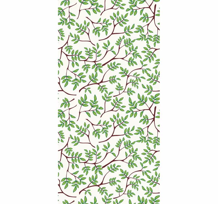 Wallpaper of a tree with a thin branches pattern - TenStickers