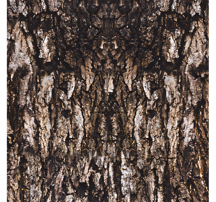 Wallpaper of a tree realistic tree bark - TenStickers