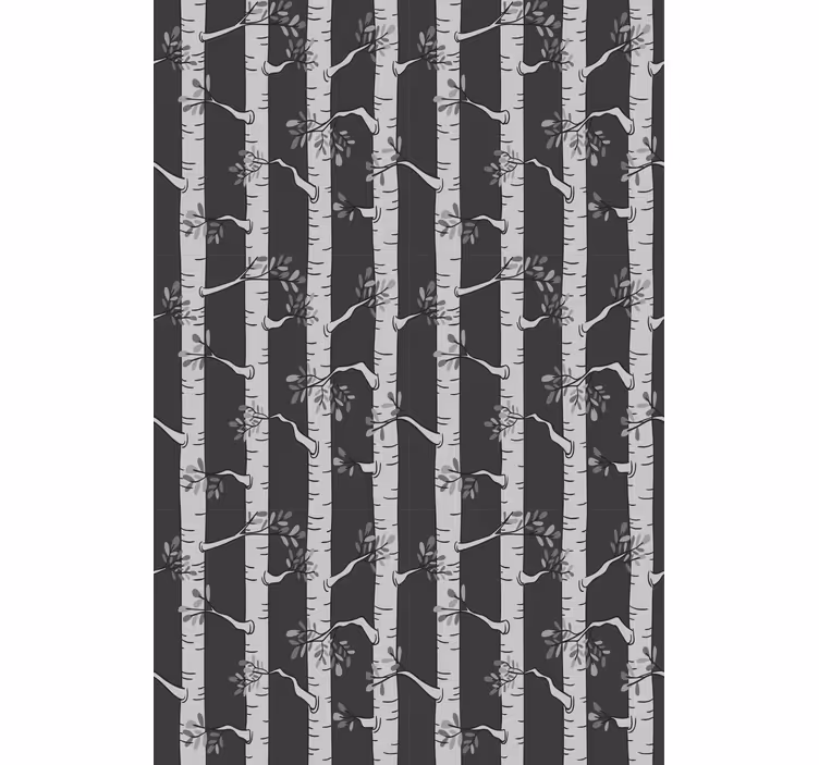 Wallpaper of a tree bright scandinavian trees - TenStickers