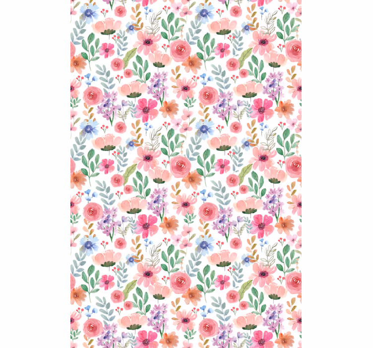 Multicolor wallpaper office - TenStickers