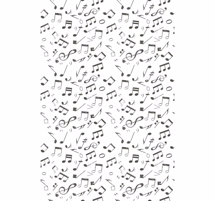 Wallpaper office music notes design - TenStickers