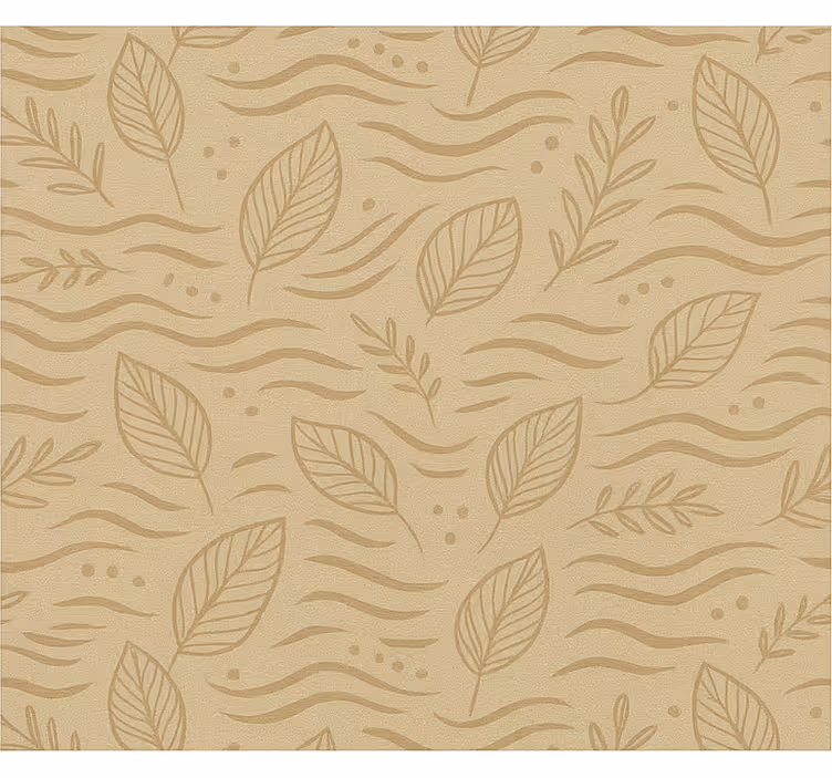 Wallpaper office in calming beige - TenStickers
