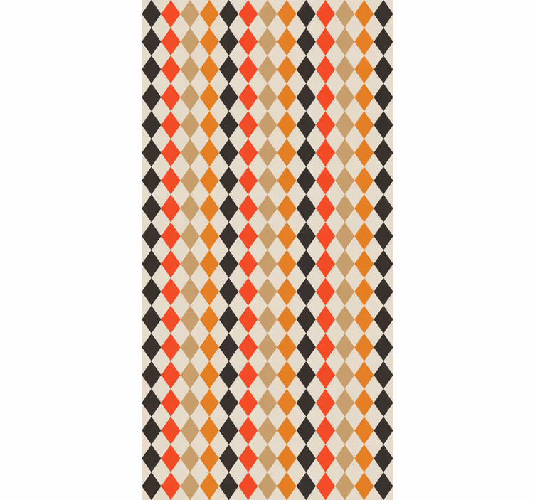 Contemporary wallpaper with diamond pattern design - TenStickers