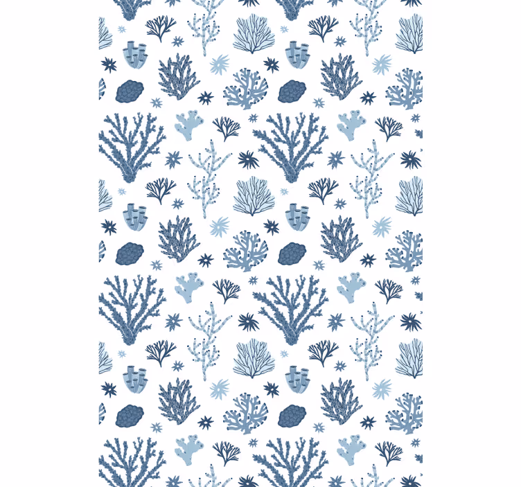 Contemporary wallpaper modern corals hampton style - TenStickers