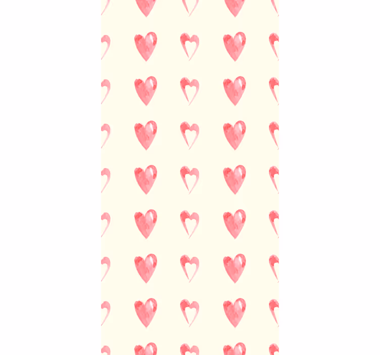 Contemporary wallpaper pattern-decor wasted hearts - TenStickers