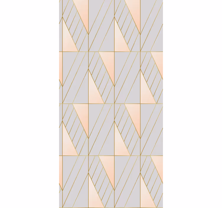 Contemporary wallpaper with geometric patterned lines - TenStickers
