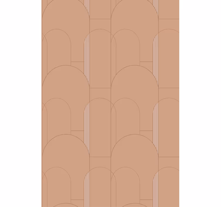Contemporary wallpaper geometric curves design - TenStickers