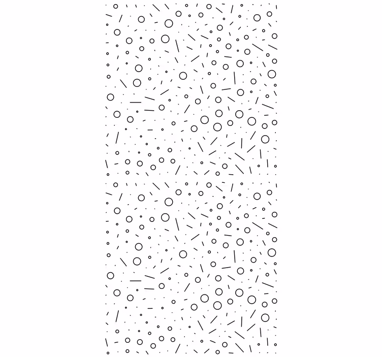Contemporary wallpaper with abstract circular pattern - TenStickers