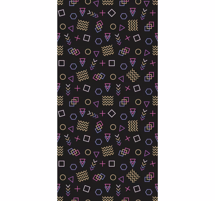Contemporary wallpaper geometric shape exploration - TenStickers