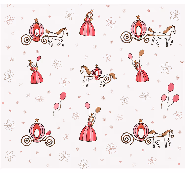 Wallpaper childrens room fairy tale princess - TenStickers