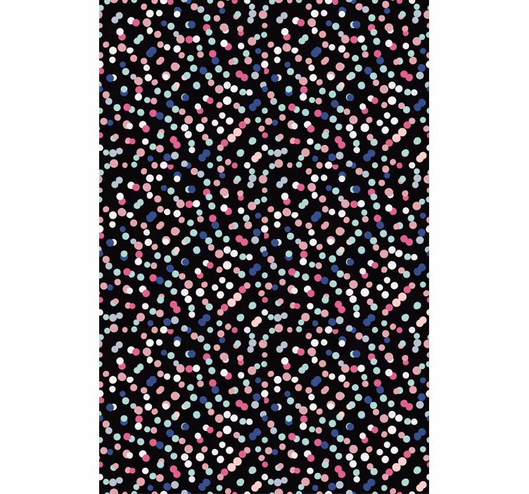 Wallpaper teenage bedroom colorful dot design - TenStickers