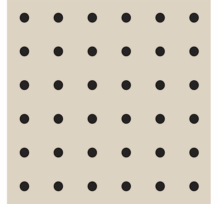 Kitchen wallpaper beige polka dot pattern - TenStickers