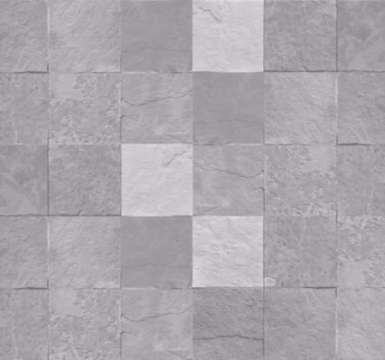 Bathroom wallpaper in marbled tile design - TenStickers