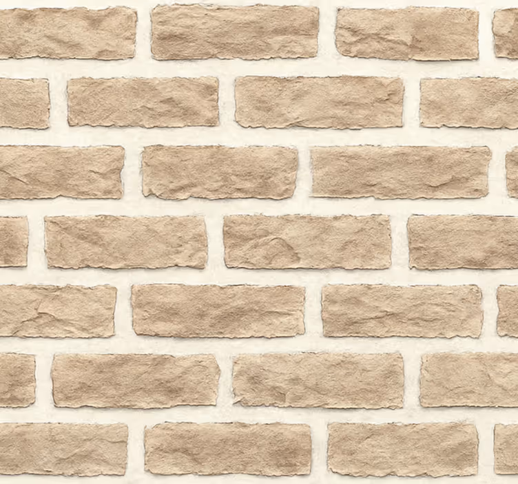 Living area wallpaper rustic sandstone brick - TenStickers