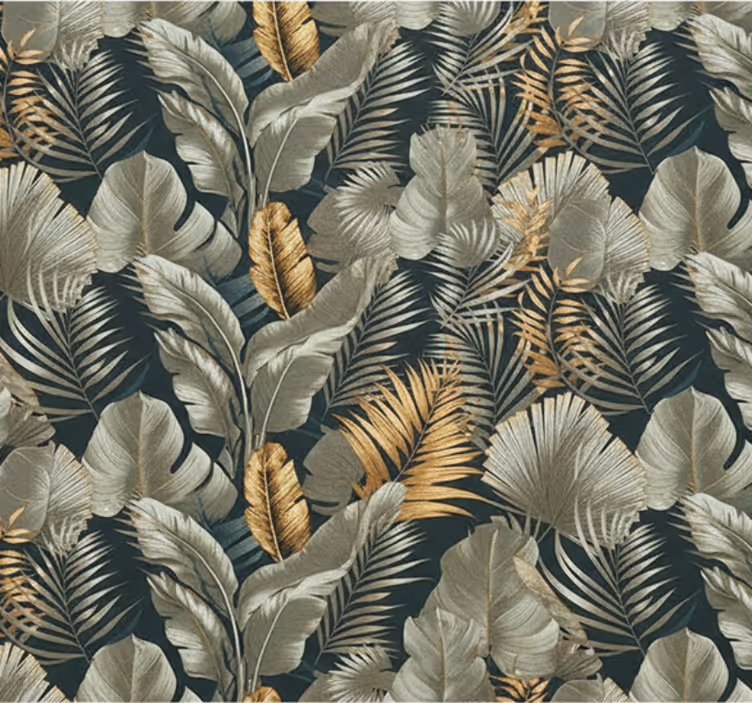 Living area wallpaper botanical and floral designs - TenStickers