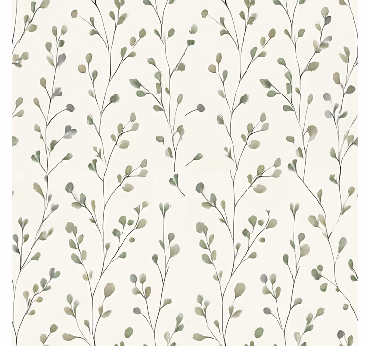 Living area wallpaper tiny floral design - TenStickers
