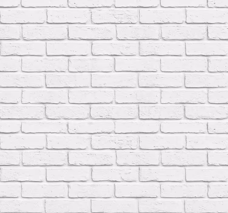 Living area wallpaper white stone effect - TenStickers
