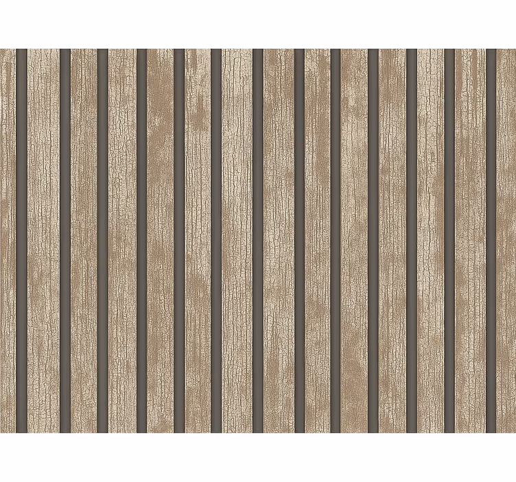 Living area wallpaper rustic wood design - TenStickers