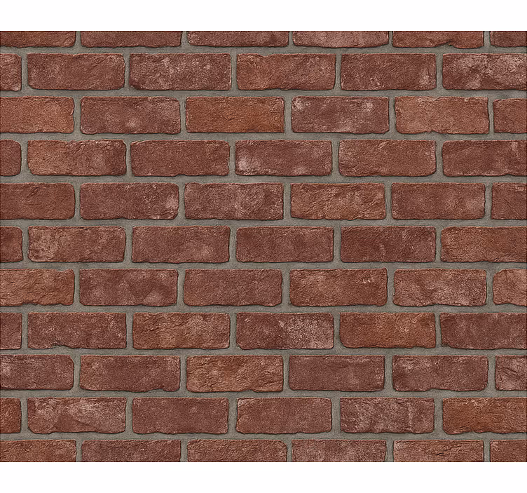 Living area wallpaper industrial red brick design - TenStickers