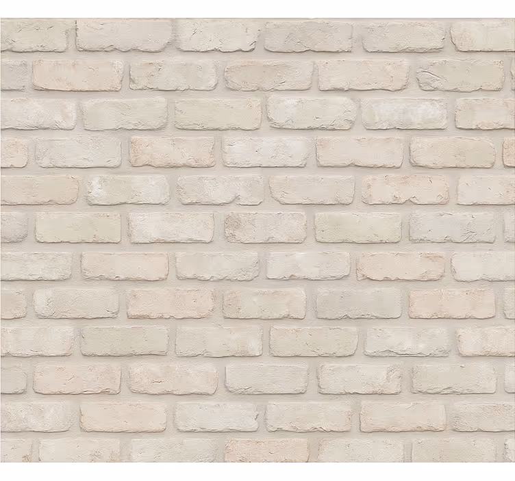 Living area wallpaper old bright bricks - TenStickers
