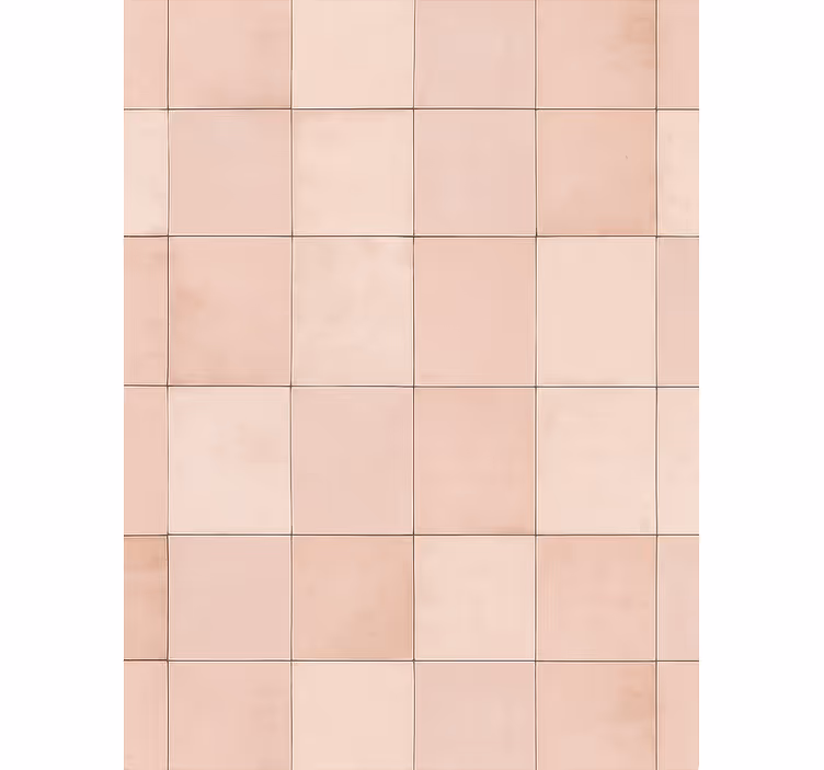 Kitchen wallpaper pink tile pattern - TenStickers