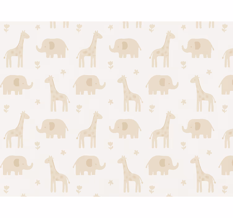 Wallpaper childrens room kids neutral striped design - TenStickers