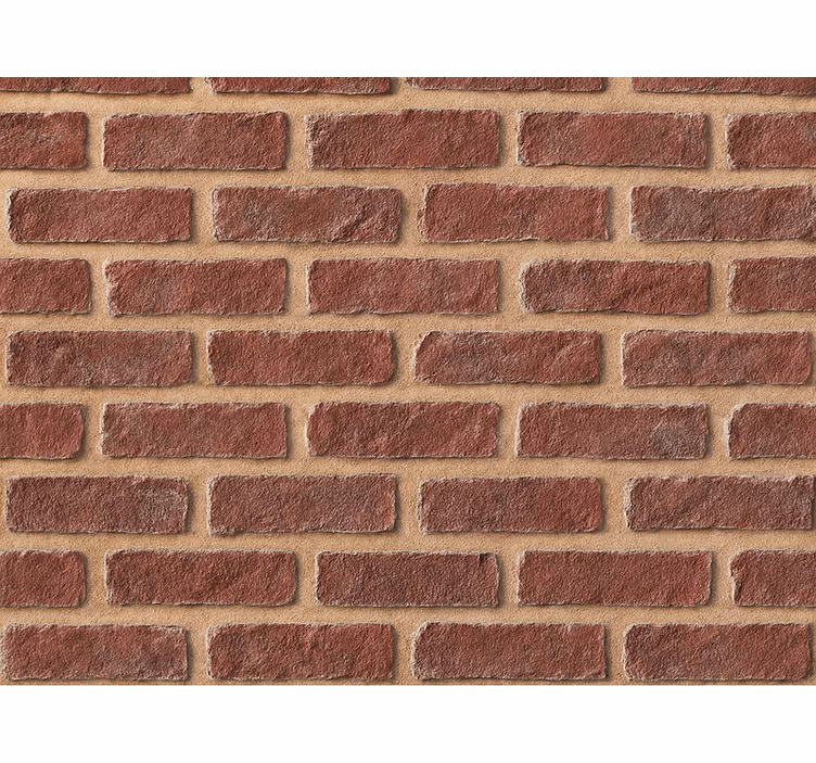 Bricks wallpaper weathered red brick design - TenStickers