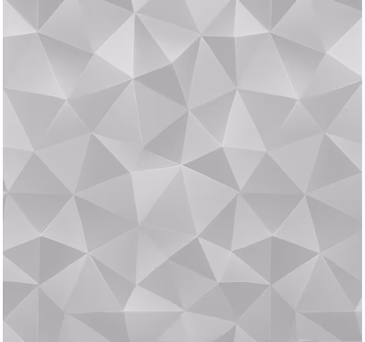 Living area wallpaper light grey 3d triangles - TenStickers