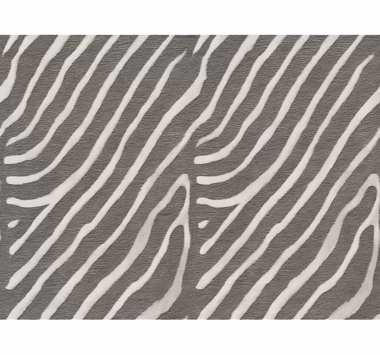 Living area wallpaper zebra animal print - TenStickers