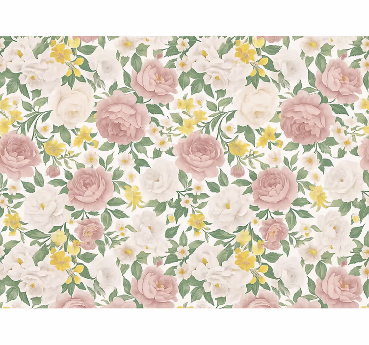 Master bedroom wallpaper smoky mysterious botanicals - TenStickers