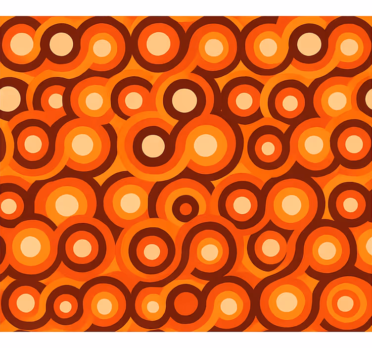 Living area wallpaper abstract modern warm colors - TenStickers