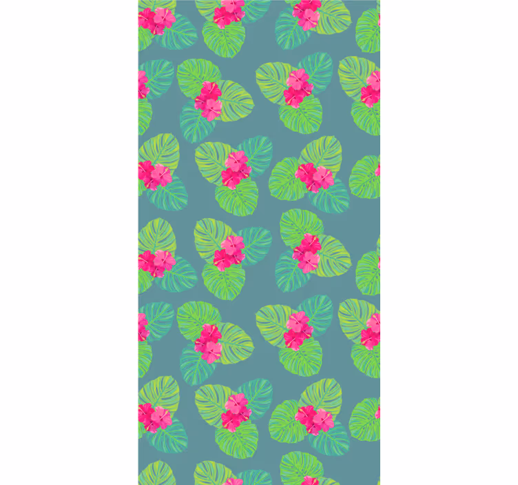Floral wallpaper magnolia flower on water design - TenStickers
