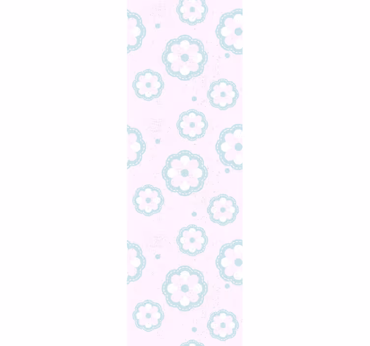 Pink pattern shabby chic wall paper in bedroom - TenStickers