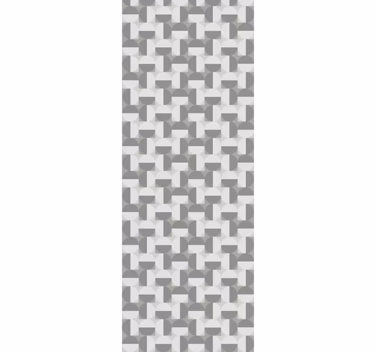 Wall paper in bedroom nordic style gray circle design - TenStickers