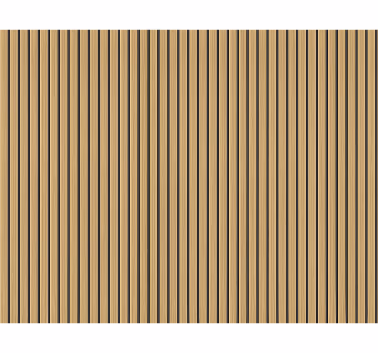 Wall paper in bedroom modern oak stripes - TenStickers