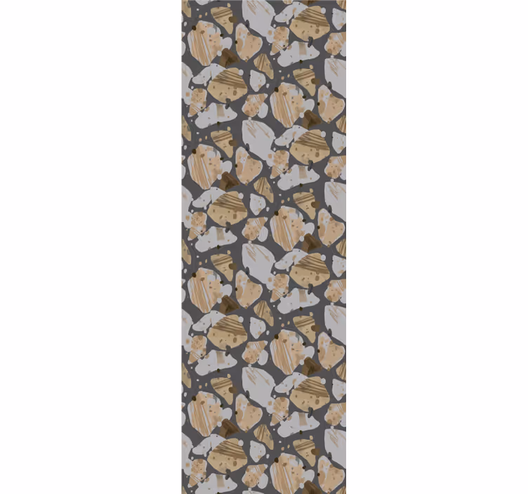 Cement terrazzo pattern wall paper in bedroom - TenStickers