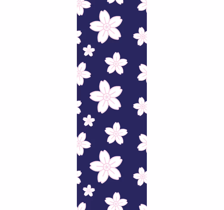 Vintage plum blossom pattern wall paper in bedroom - TenStickers