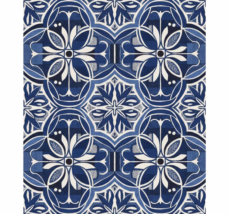 Navy blue wallpaper navy fabric pattern design - TenStickers