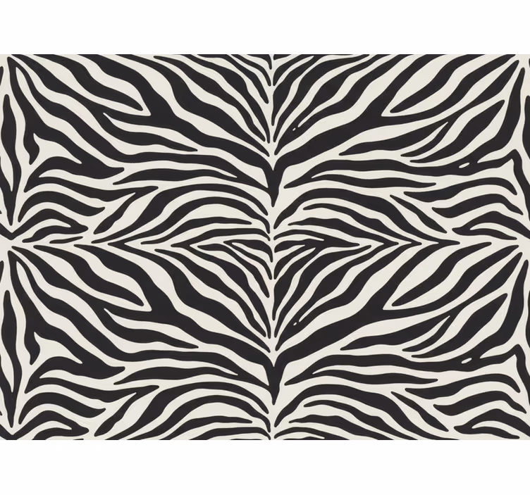 Wallpaper zebras realistic zebra pattern - TenStickers