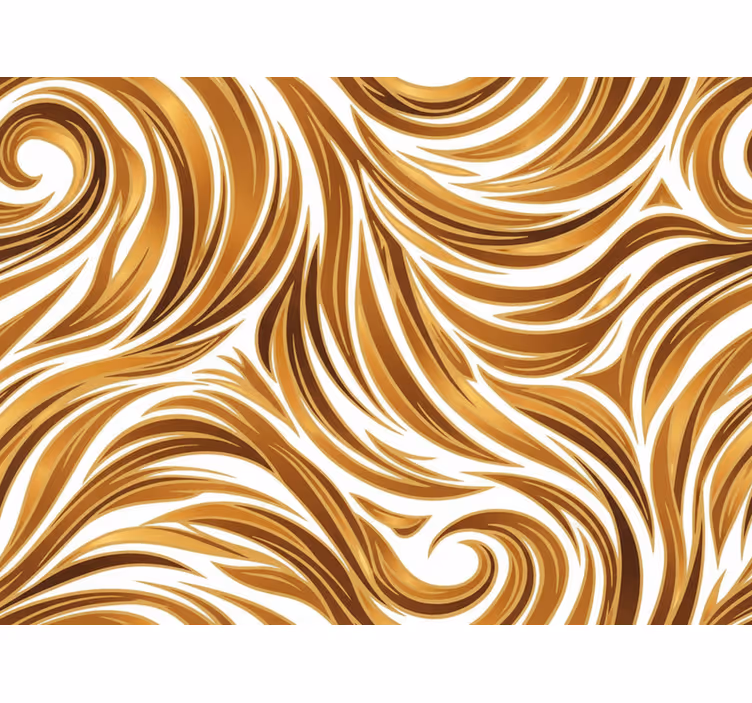 Retro wallpaper golden fur optics - TenStickers
