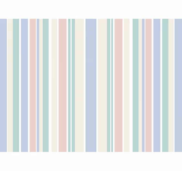 Wallpaper vertically striped light pastel stripes - TenStickers