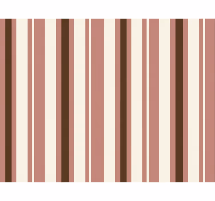 Wallpaper vertically striped in pink and brown - TenStickers