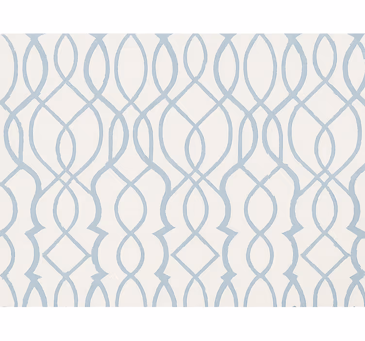 Light and airy blue geometric wallpaper - TenStickers