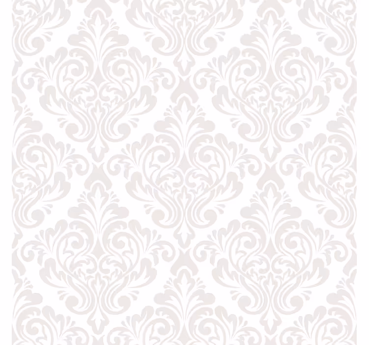 Wallpaper white white damask - TenStickers