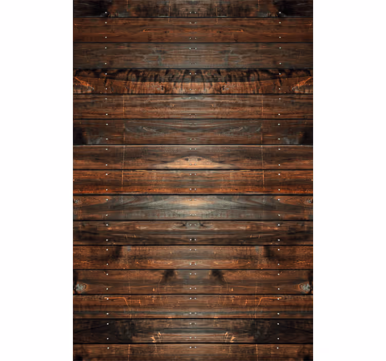 Brown wallpaper in dark wooden texture - TenStickers
