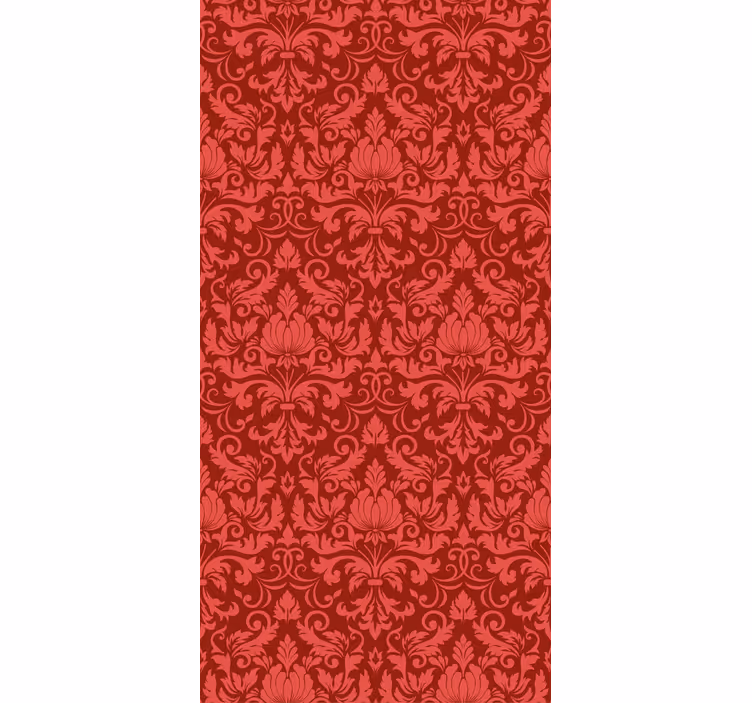 Red wallpaper in velvet texture - TenStickers