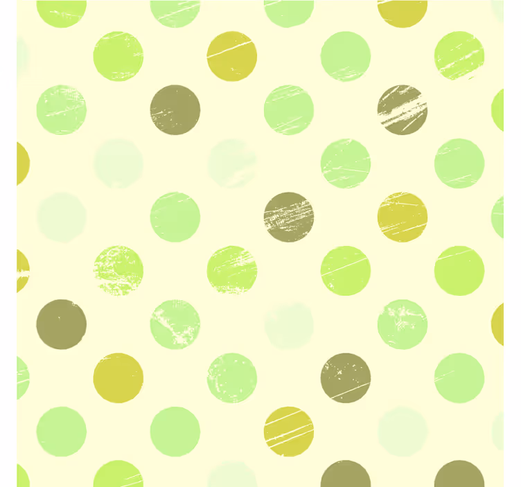 Green wallpaper with green shade polka dots - TenStickers
