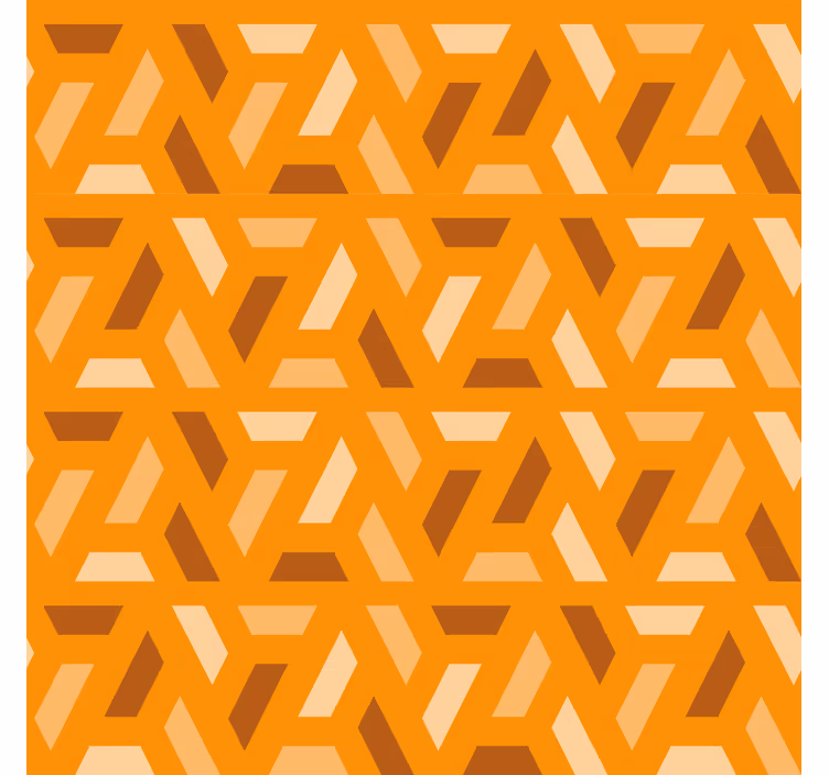 Wallpaper terracotta modern geometric design - TenStickers