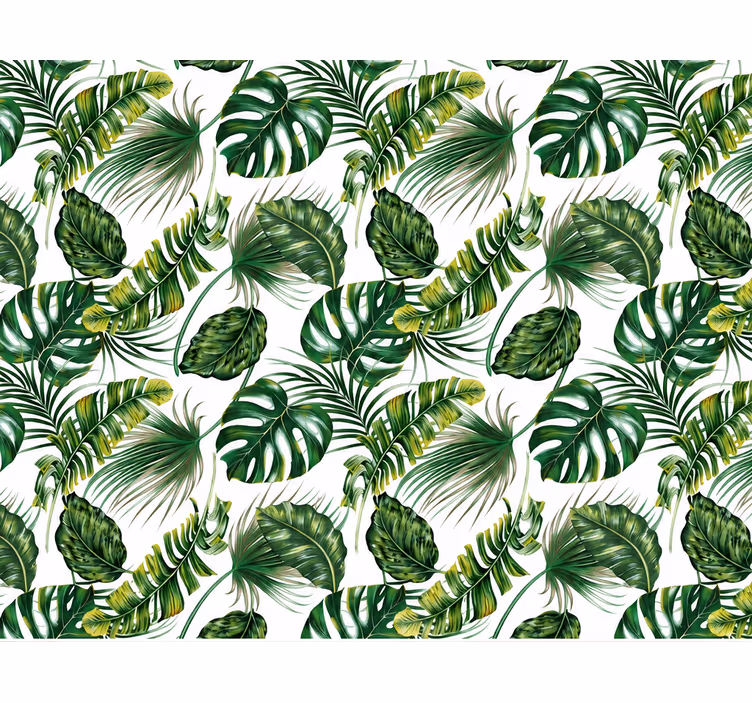 Leaves wallpaper leaves in harmony - TenStickers