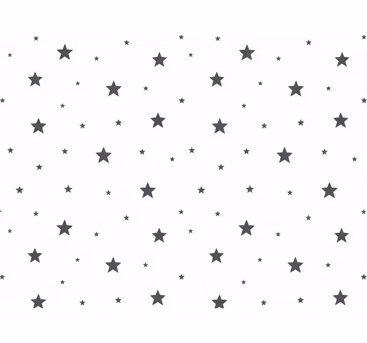 Nursery room wallpaper dark stars and dots - TenStickers